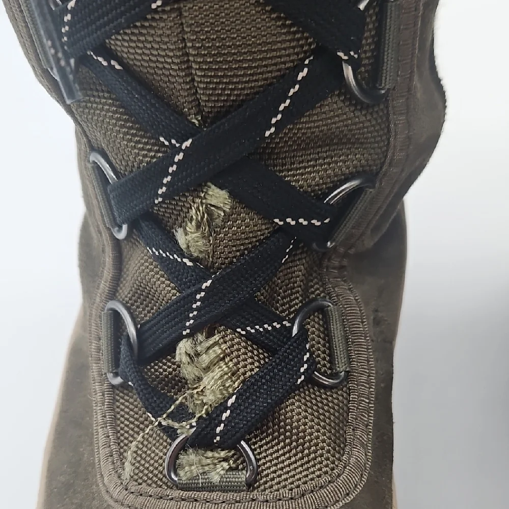 Sorel Women's Tall Olive Winter Boots with Faux Fur Trim